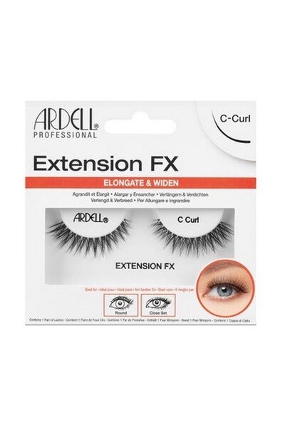 Ardell Extension FX C Curl Strip Eyelash | Flared Lashes for Round & Close-Se...