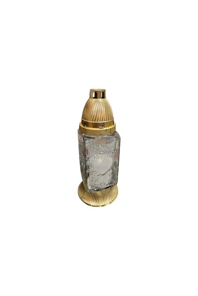 Gimihome Lumânare nouă din sticlă cu capac, timp de ardere 24 ore, 7 x 23 cm,...