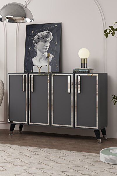 DEMONTE DECOR 8194KM-128DD KONSOL,KAHVE KÖŞESİ,AYAKKABILIK,OFİS EVRAK DOLABI,MUTFAK KİLER DOLABI,TV ÜNİTESİ-AG