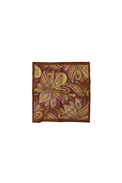 Sultan İpek وشاح / باندانا منقوشة بالزهور منقطة 52×52