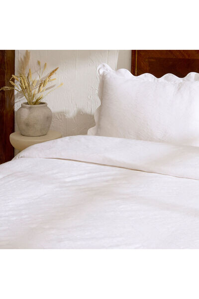 Karaca Home Maribel 100% Cotton Bedspread Set White