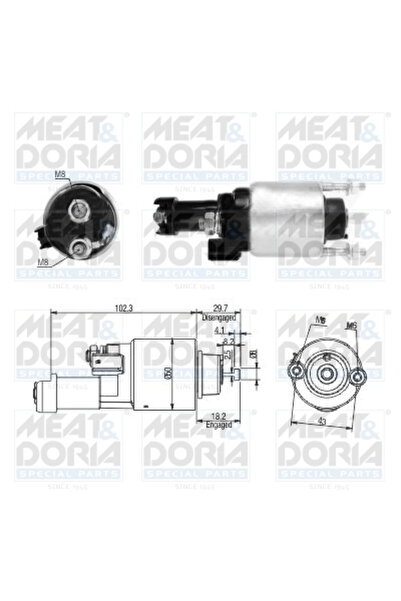 MEATDORIA Solenoid Electromotor Honda Accord 8/Civic 8/Cr-5 3