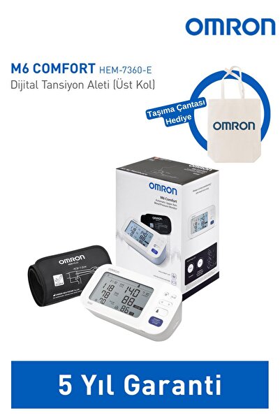 Omron - M6 COMFORT Üst Koldan Ölçümlü Dijital Tansiyon Aleti - 5 YIL GARANTİ+...