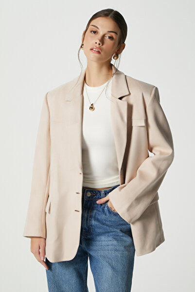 Ritnice Women's Thomas Suede Stone Blazer Jacket