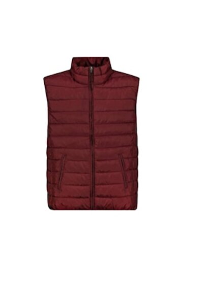 unbranded Light quilted vest for men, burgundy, size M