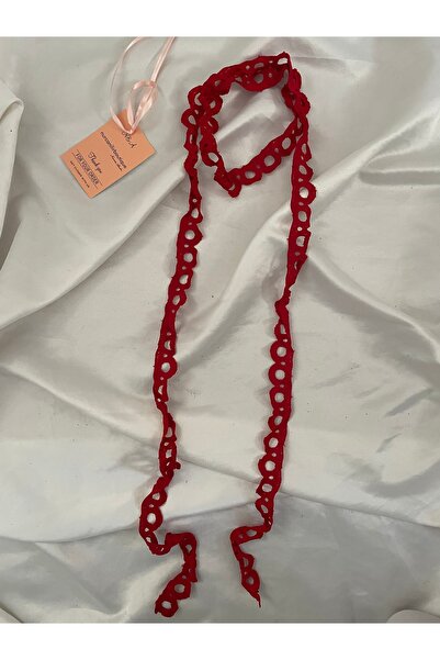 Nurcanilirboutique Red Elegant Scarf