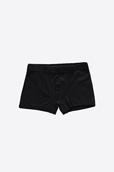 Malabadi Boy's Black 8-Pack Cotton Elastane Boxer 8m209