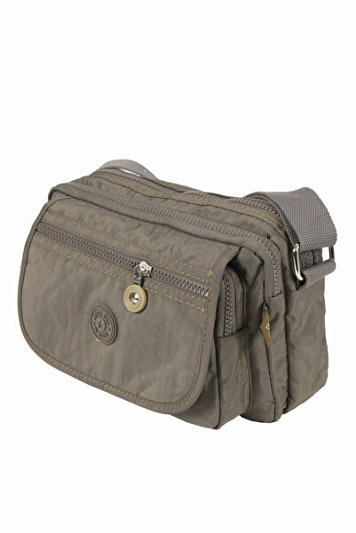 MEGA BAG 215 Geantă de damă din material textil Kipling Mink