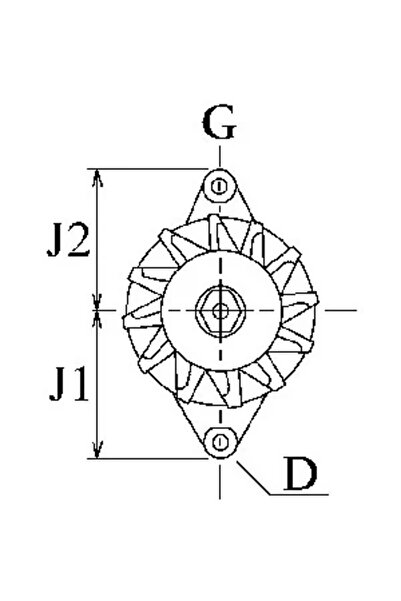 HC Cargo Generator / Alternator NISSAN PATROL III/2 Hardtop 1986-1990 F 032 111 614