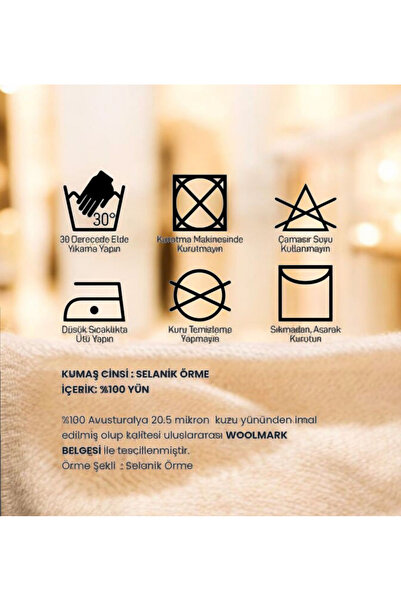 Hasyün Ni̇homall20 100% Wool Men's Long Johns