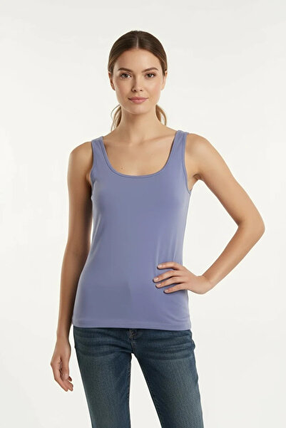 JENİKA Women's Daily Thick Strap Cotton Stretch Fabric Undershirt