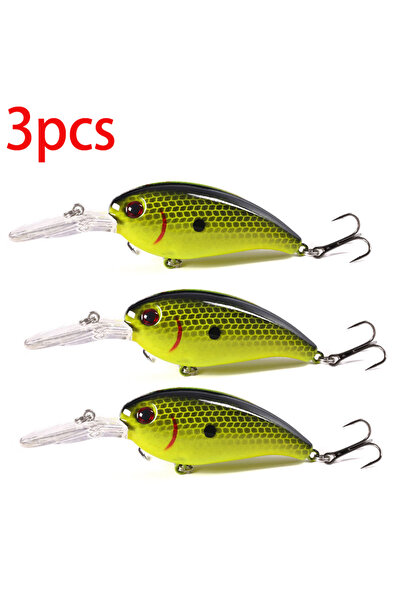 Choice 015-3 قطع طُعم صيد هينججيا كرانك متذبذب 14 جرام 10 سم سمكة صغيرة إيسكا طُعم صناعي كرانكبيت ليور