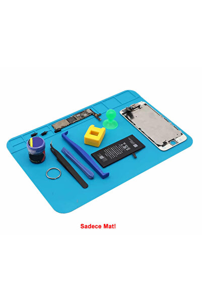 ROBİZ 200mm x 300mm Silikon Lehimleme Matı Telefon Laptop Saat Onarım Tamir Antistatik