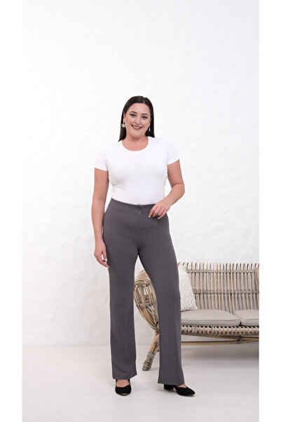 Paw Garage Women's Stretch Fabric Plus Size Flared Palazzo Pants