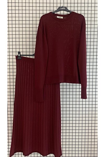 Armine New Season Pleated Skirt Knitwear Set