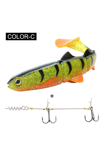 Choice 22 سم 58 جرام مع خطاف M Rig Color-C Spinpoler Pike Stinger Rig Systerm...