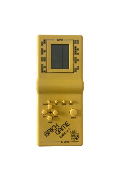 OEM Classic Tetris game, 18 cm, 9999 games, battery powered, yellow