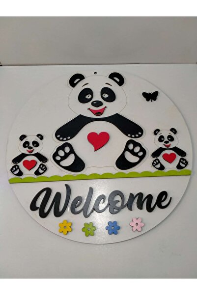 mrchediyesepeti Door Ornament Panda 30 cm (Wholesale Price Is Different)