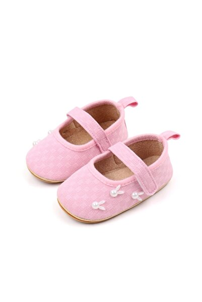 BebeNou Pink Baby Shoes for Girls - Bunnies csbjz3233-2-va17