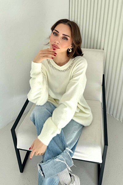 Melike Tatar Πλεκτό πουλόβερ με πέτρες 70-2468