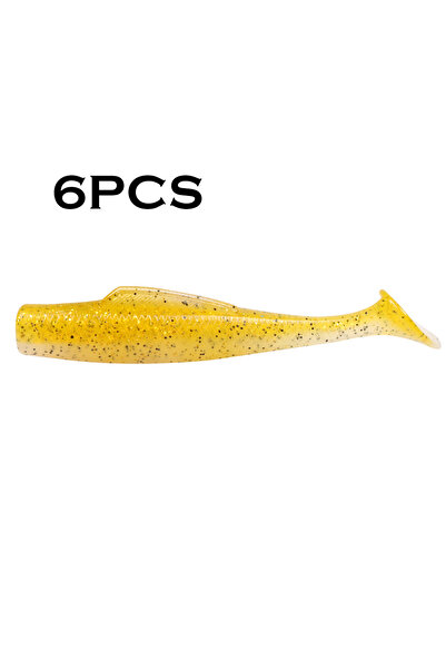 Choice 12 طُعم صيد ناعم من JOHNCOO، 6 قطع، مصنوع من مادة TPR، 80 مم، 4.8 جرام...