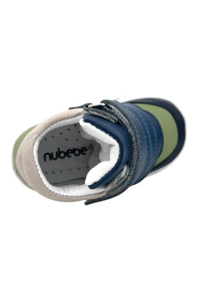 Nubebe Ottoman Baby Boy First Step Shoes Denim-Green