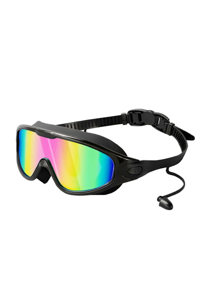 Choice نظارات سباحة مطلية بالكهرباء للبالغين باللون الوردي، حماية من الأشعة فوق البنفسجية، مقاومة للماء، عالية الدقة، إطار كبير S