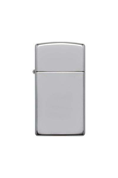 Zippo 1610 High Polish Chrome Slim Lighter, metallic, silver