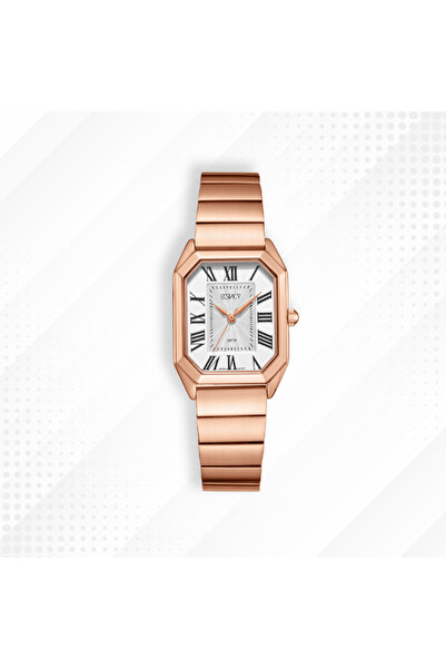 ECSTACY Women's Analog White Dial Watch - E22506-RBKW