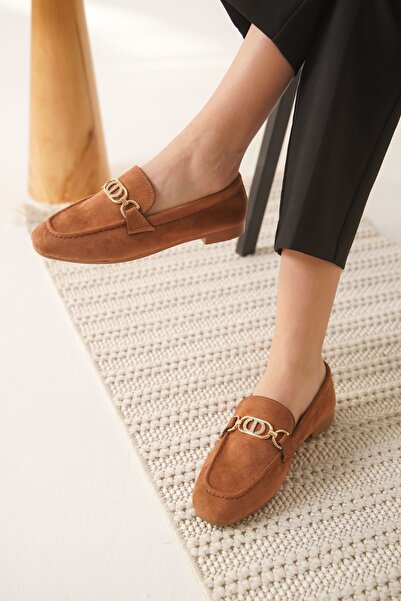 TRENDELLA Hera Women's Suede Tan Casual Shoes