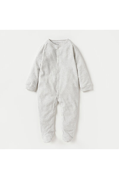 Juniors Textured Closed Feet Sleepsuit with Long Sleeves