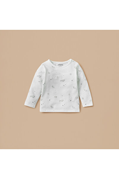 Juniors Sheep Print T-shirt and Dungaree Set