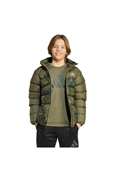 adidas Çocuk Yeşil Mont J SD AOP JKT JL7398