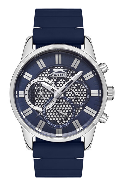 Slazenger ساعة رجالية متعددة الوظائف بمينا أزرق - SL.9.6514.2.02