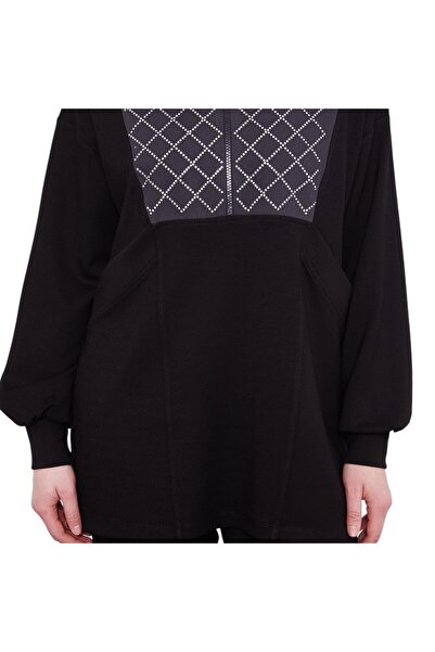 Levidor Black Denim Collar Detailed Double Suit