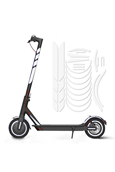 Choice ملصقات الجسم البيضاء، مجموعة واحدة من ملصقات العجلات العاكسة، شريط زين...