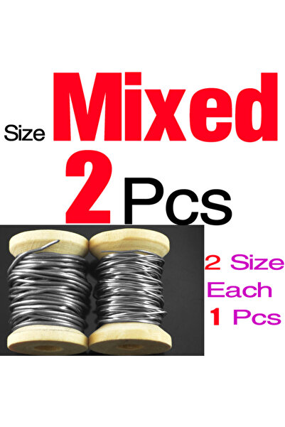 Choice 2 قطعة أحجام مختلطة MNFT 2 قطعة قطر 0.5 مم / 1.0 مم بكرة سلك الرصاص ال...