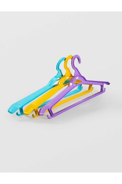 sterk Set of 6 ELEGANT Hangers, Sterk, assorted colors