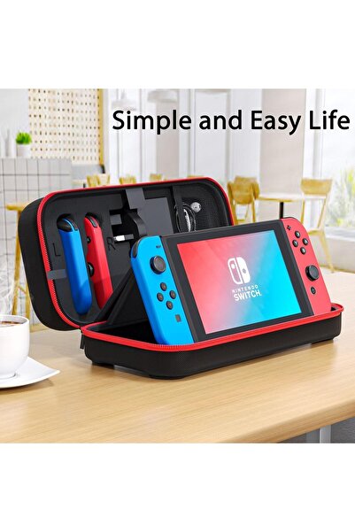 RADIOTRONICS Hard Carrying Case for Nintendo Switch/OLED - Storage for 20 Games, Console