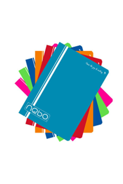 MultiColor A4 notebook, 60 sheets, Nebo cover, various colors