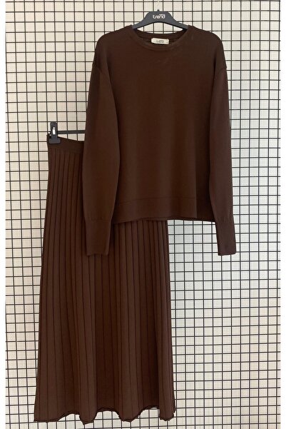 Armine New Season Pleated Skirt Knitwear Set