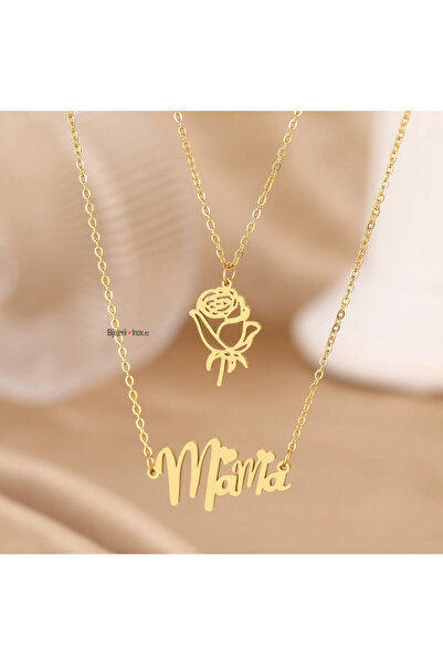 KEVSA Jewelry Colier din oțel inoxidabil „Mama” - LPD1236