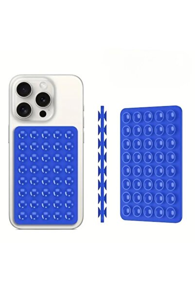 OEM Suport telefon din silicon cu ventuză - se montează pe faianță/sticlă, potrivit pentru TikTok/Instagram, negru închis