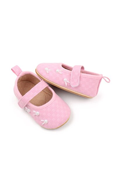 BebeNou Pink Baby Shoes for Girls - Bunnies csbjz3233-2-va17