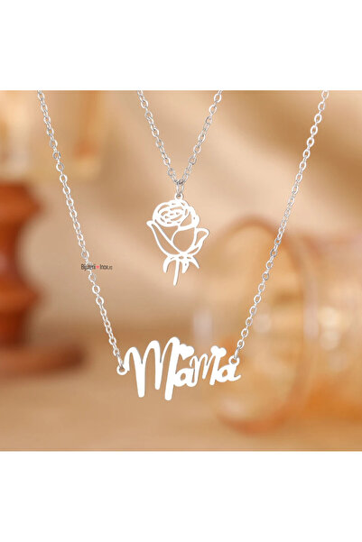 KEVSA Jewelry Colier din oțel inoxidabil „Mama” - LPD1237