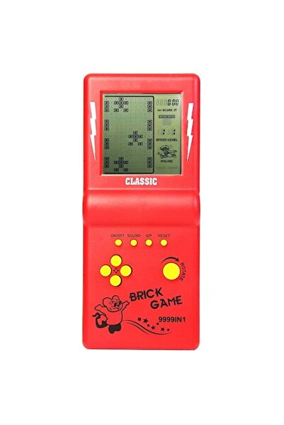 Zenuk Classic Tetris Game 9999 in 1 - Console, Brick Game, 18 cm, Battery Powered, Red/Black