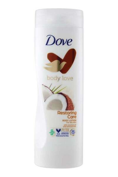 Dove Restoring Care Coconut Oil and Almond Milk Body Lotion For Dry Skin 400ml