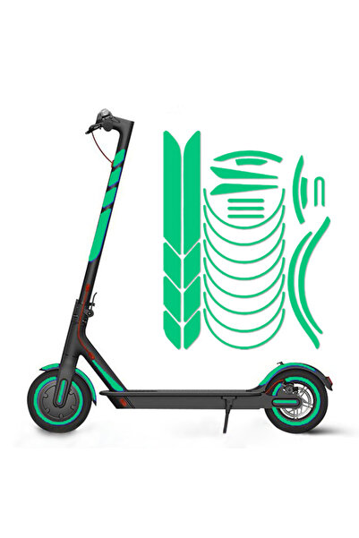 Choice ملصقات الجسم الخضراء، مجموعة واحدة من ملصقات العجلات العاكسة، شريط زين...