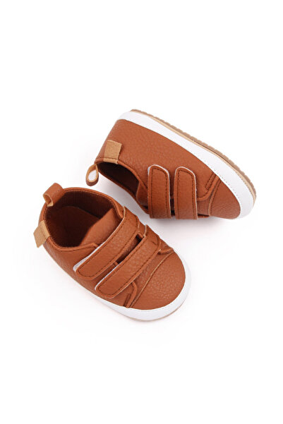 BebeNou Brown Velcro Strap Baby Shoes MBM22-13-4-ac40