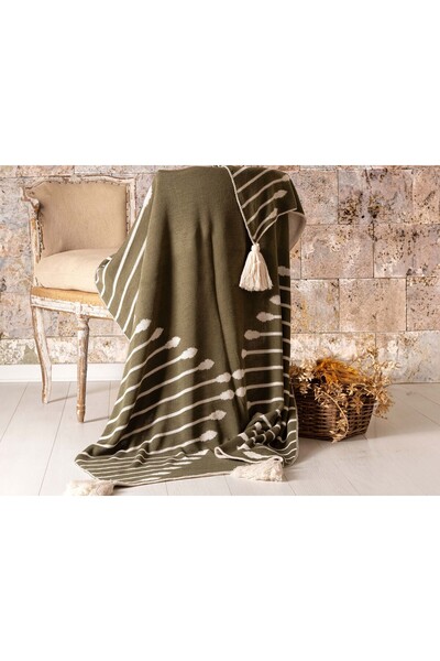 Storish Grass Koltuk Şalı Yeşil